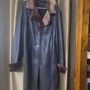 Women's Brown Shearling Coat